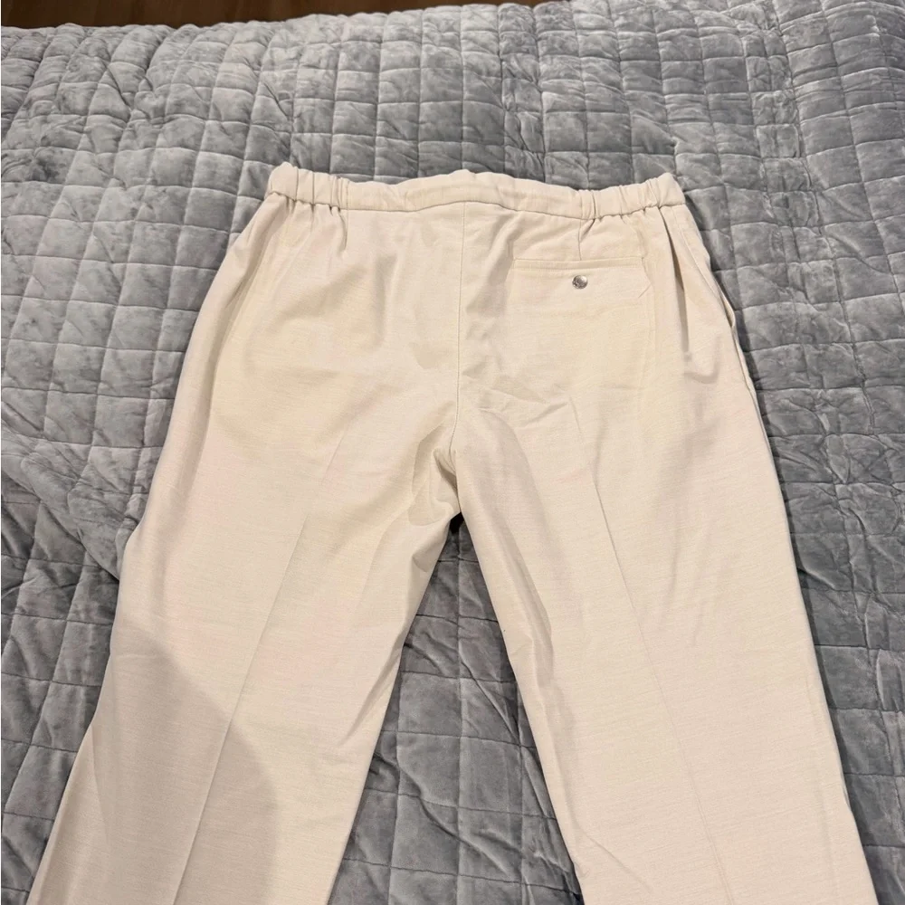 Reiss Cream Men's Drawstring Dress Pants - Picture 3 of 3